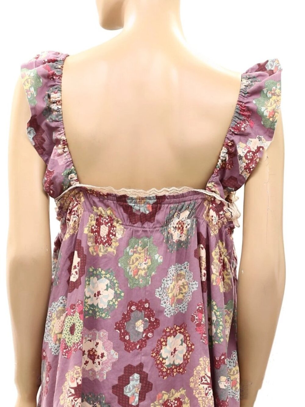 Urban Outfitters Out From Under Hearts Desire Lace Trim Lounge Dress XL 290194 - Picture 7 of 7